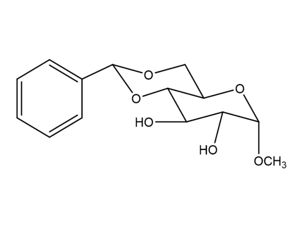 Methyl 4,6-O-Benzylidene-alpha-D-glucopyranoside（CAS号：3162-96-7/分子量：282.29）